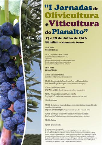 I JORNADAS DE OLIVICULTURA E VITICULTURA DO PLANALTO LA BIDA NUN PARA Mais ua einiciatiba de la Cooperatiba…