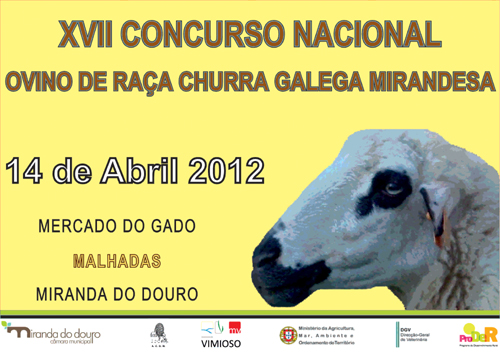 MALHADAS XVII CONCURSO NACIONAL DO OVINO DE RAÇA CHURRA GALEGA MIRANDESA Realiza-se no próximo dia 14 de…