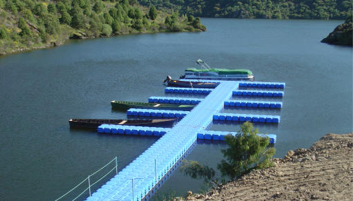 BEMPOSTA OBRAS NA BARRAGEM CONDICIOMAM ACESSO AO CAIS FLUVIAL O cais de Bemposta, em pleno Douro…
