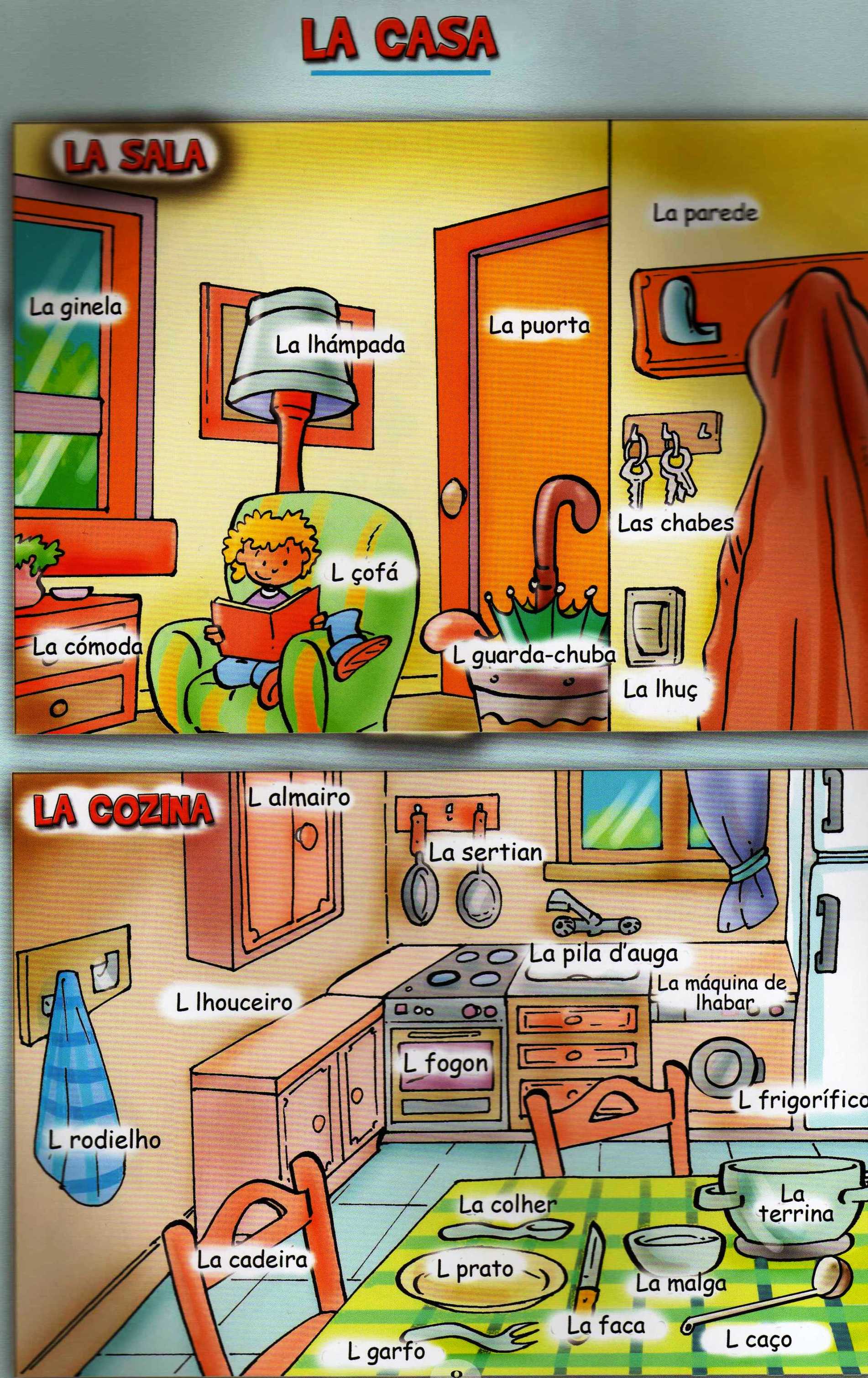 A CASA LA CASA Ye berdade que la nuossa léngua ten muitas, muitas palabras. Assi i todo, hai uas que son las…