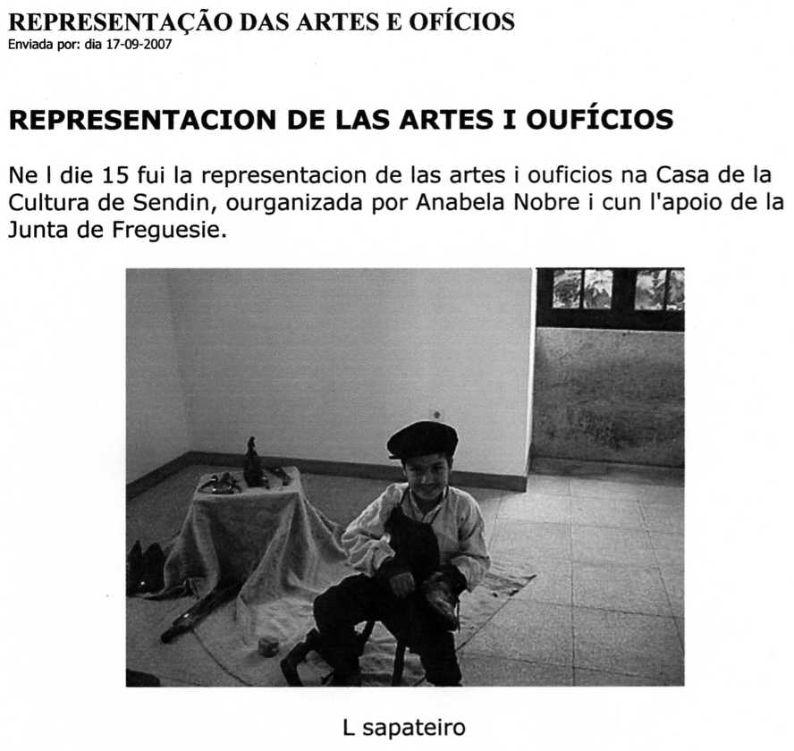 ENTREVISTA ANTERBISTA Fui an 17 de Setembre que l HOIJE ampeçou i ten sido recoincido por muitos cumo ua…
