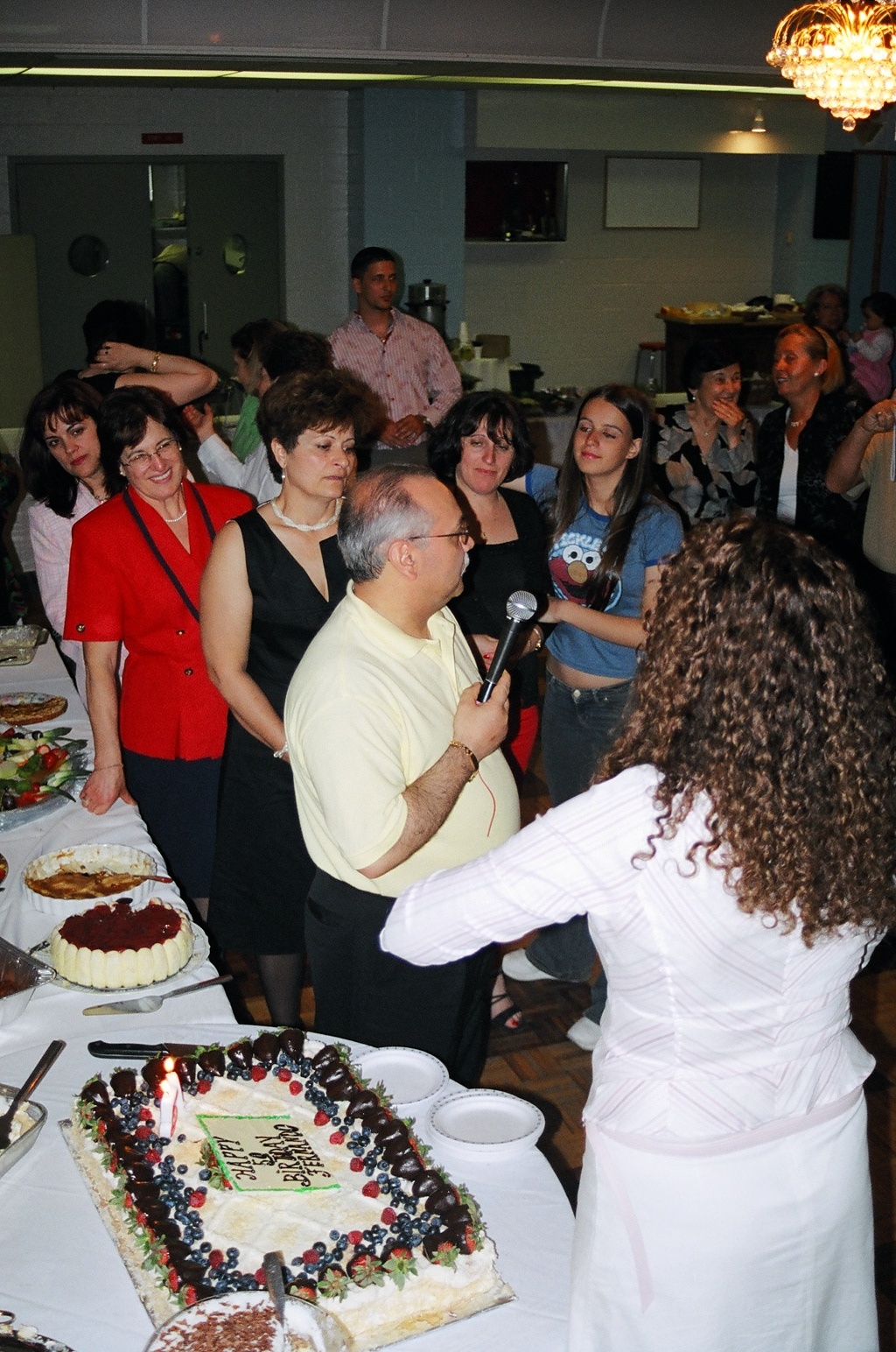 quando estava agradecer as pessoas por estarem presentes