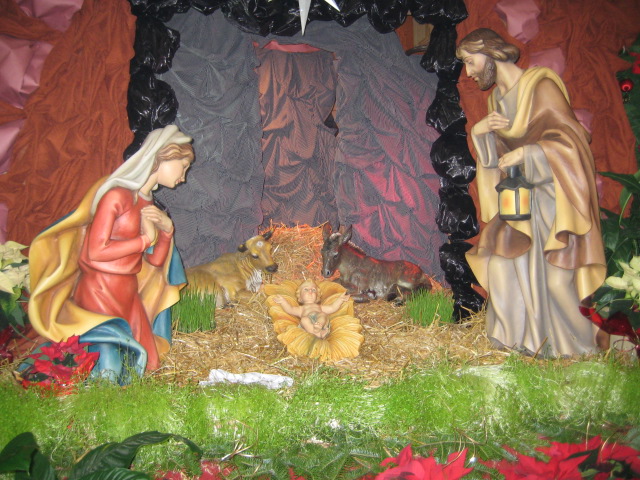 foto do presepio do menino jesus