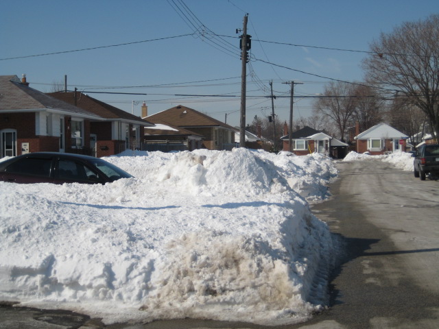 gostais de neve pois por estás terra do Canada já desde 1966 que não caía tanta neve neste mês de março