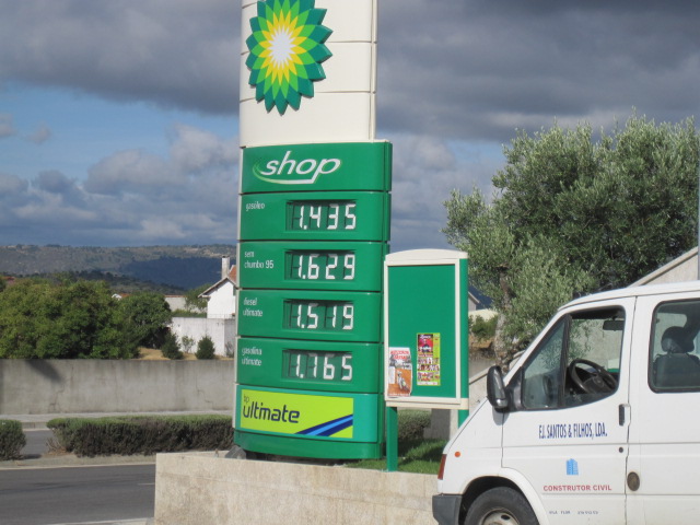 preco do combustivel em portugal