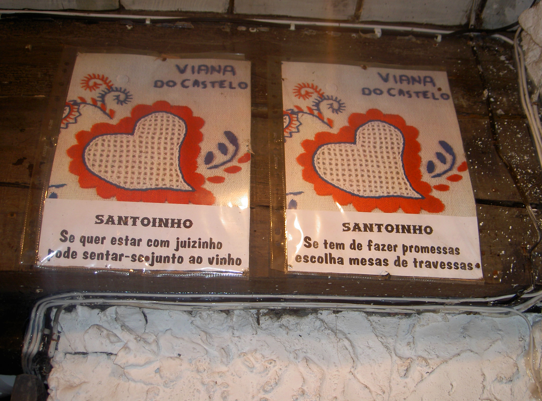 Fui a viana do castelo para um fim de semana com os meus camarades da tropa, e vi esses versos!