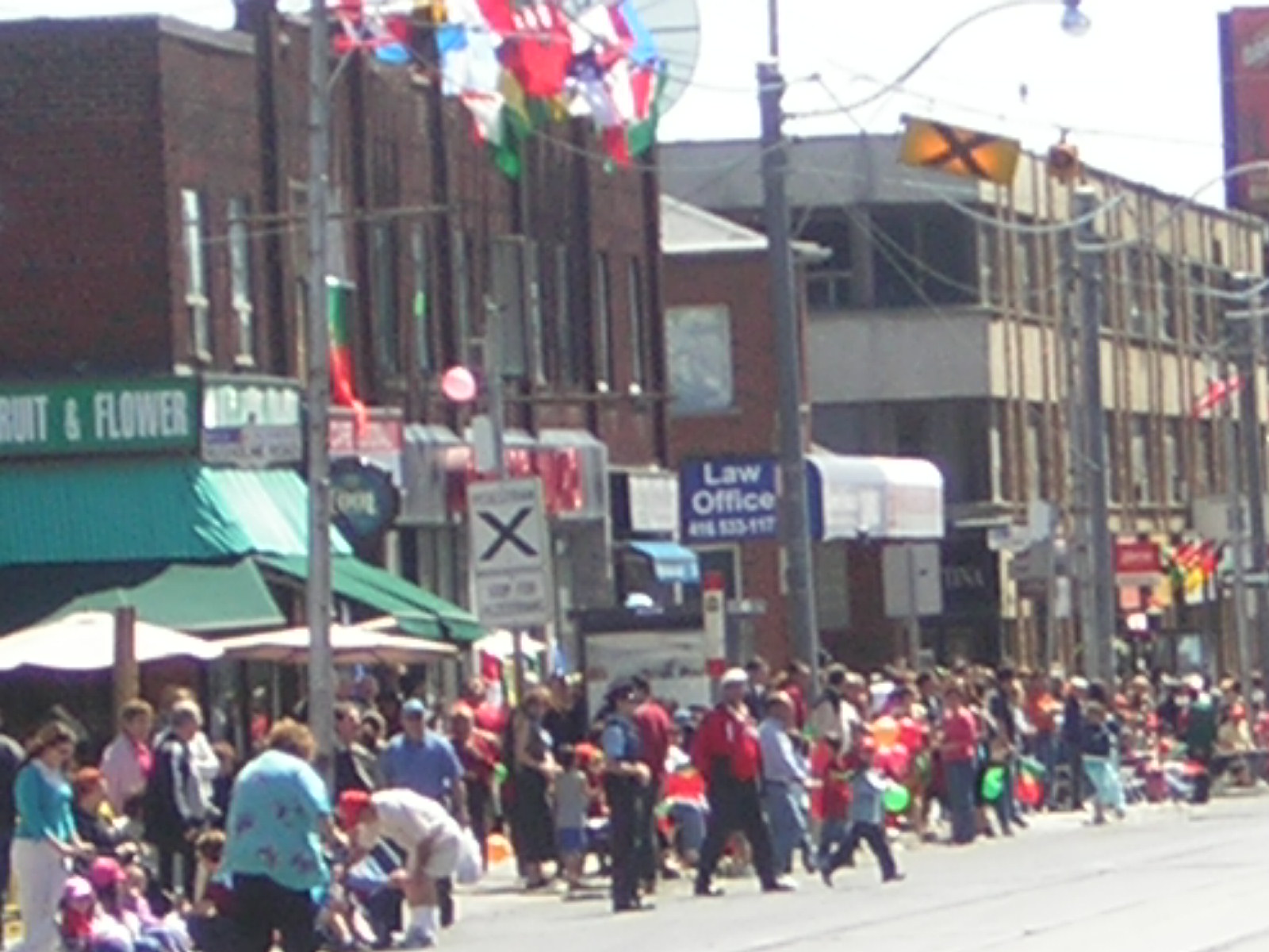 aqui e' na vaixa de toronto toda essa gente e'Portuguesa acelebrar o dia de camoes e de portugal