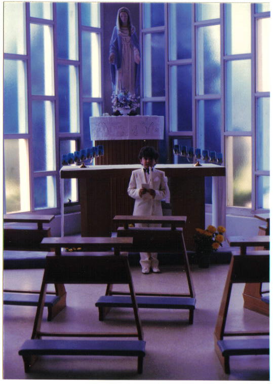 foto tirada junto a imaigem de Ns.Senhora