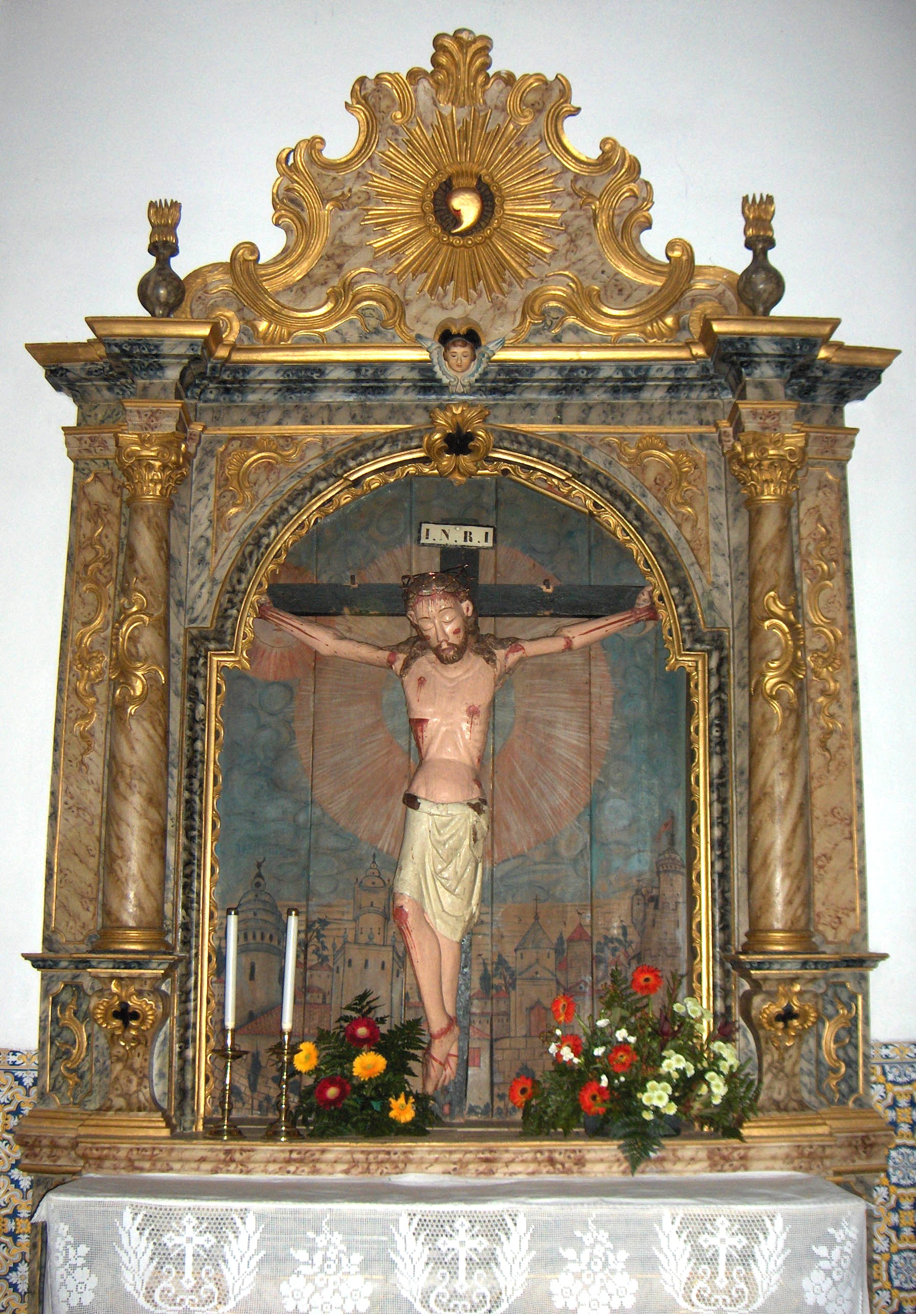 Este ye l altar de Nuosso Senhor de la Piadade que sal na Carreira de Quinta-Feira-Santa i que ls garotos…