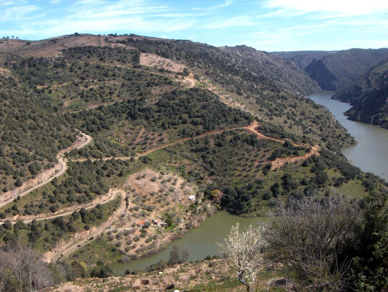 I la huorta de tiu Paxareiro de Forcaleiro deixa-se ambelesar pul bater de l'auga de l riu acontra ls sous…