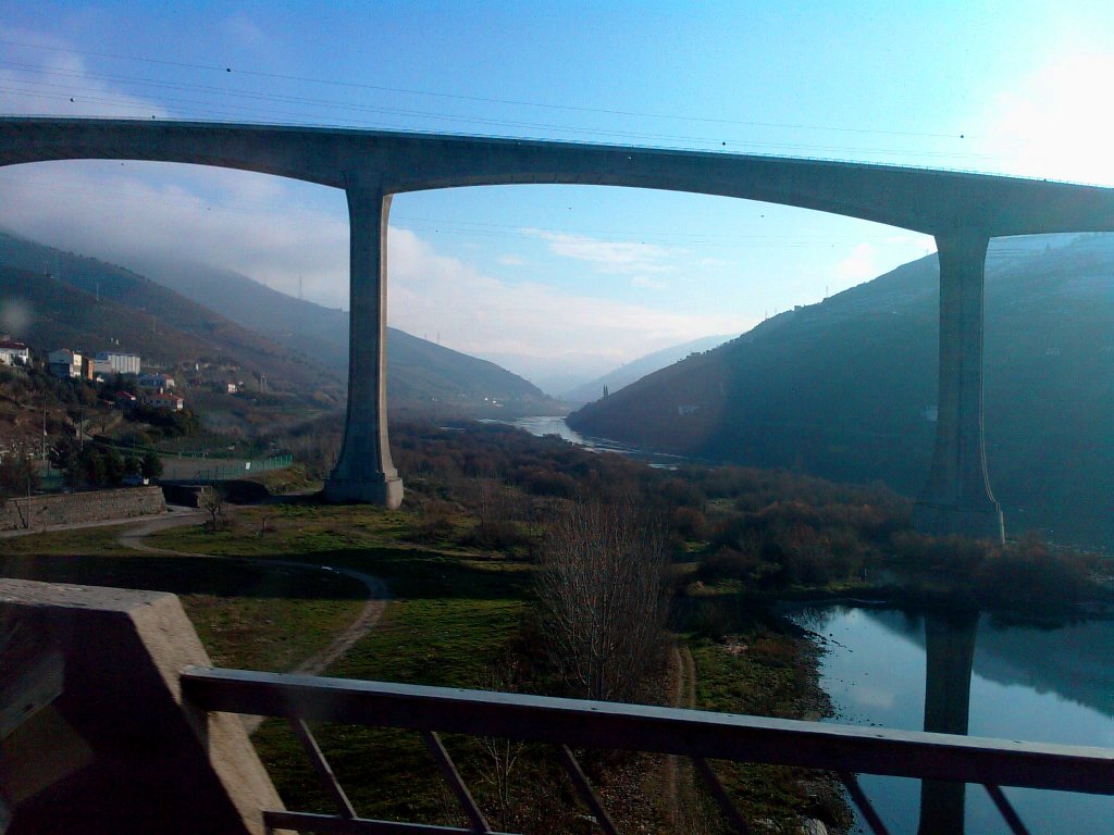 L único sítio onde nun bi niebe, fui na Régua, mesmo an pie de l riu. Bien poder ten un riu!
