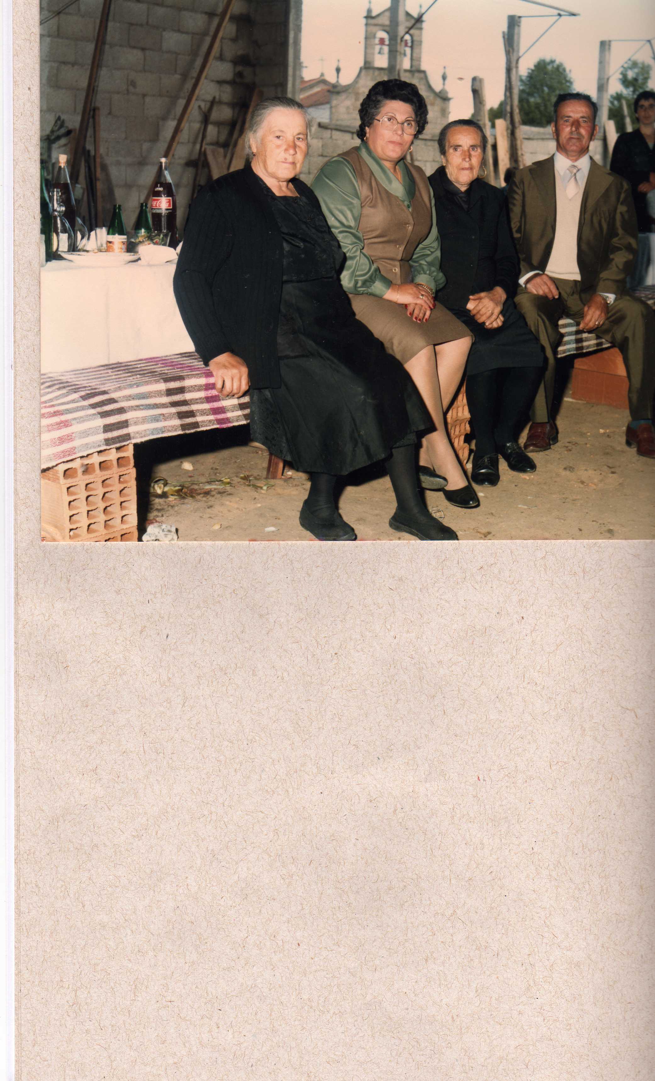 Os Avelinos, gente de fibra: minha avó Maria da Conceição, a cunhada Clotilde, a irmã Adília e o irmão João.
