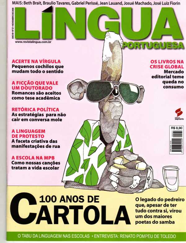 Esta é a capa da revista brasileira, da qual sou assinante, e que traz uma reportagem sobre Amadeu Ferreira.