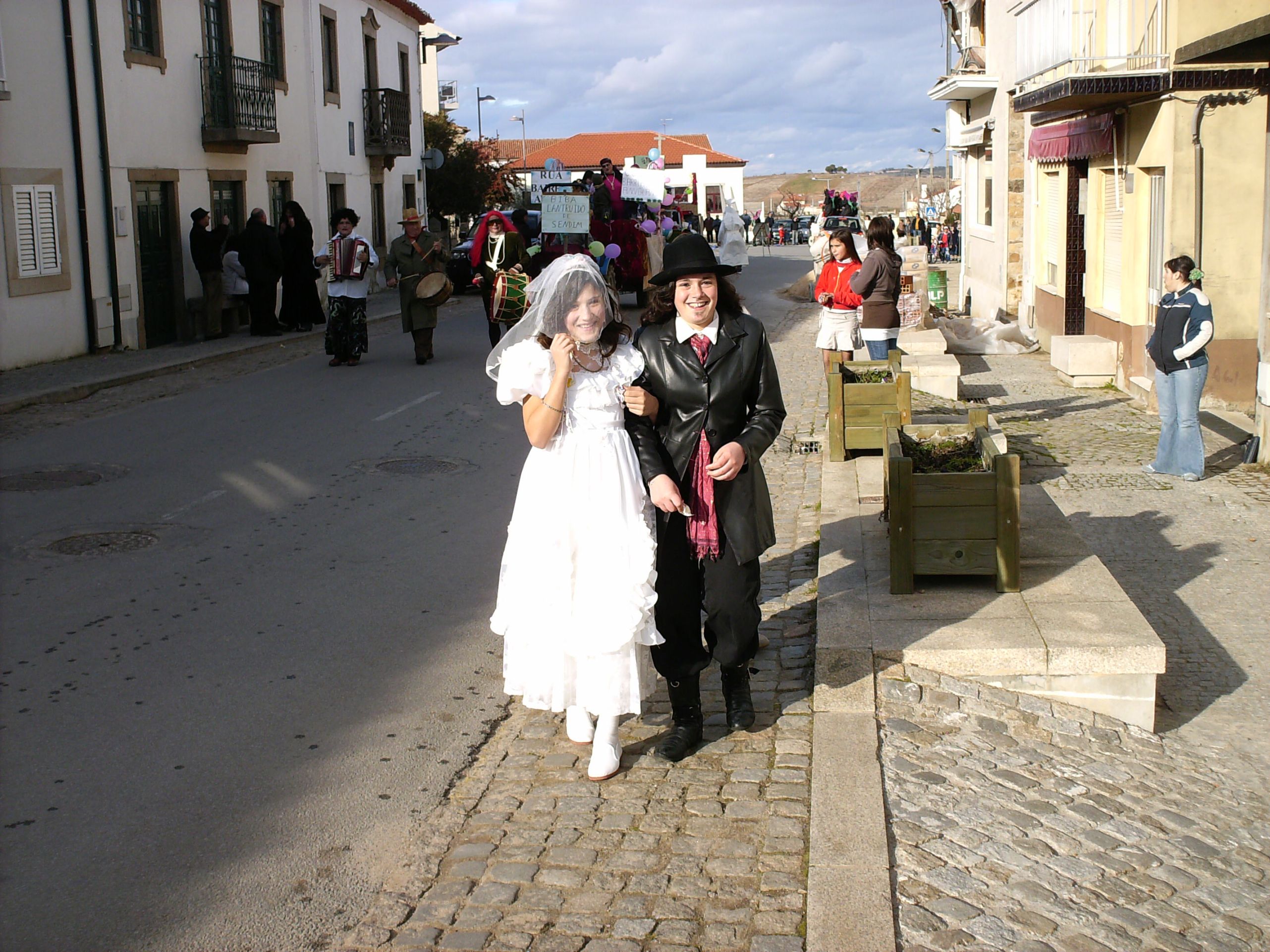 Carnaval 2008 Um lindo casal de noivos