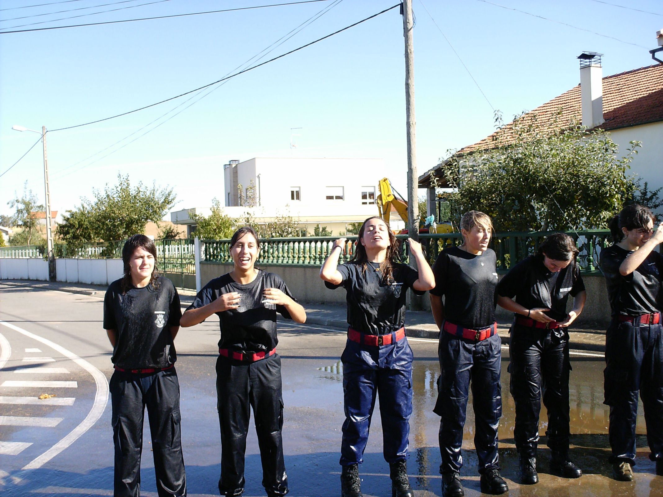 Baptismo dos novos bombeiros