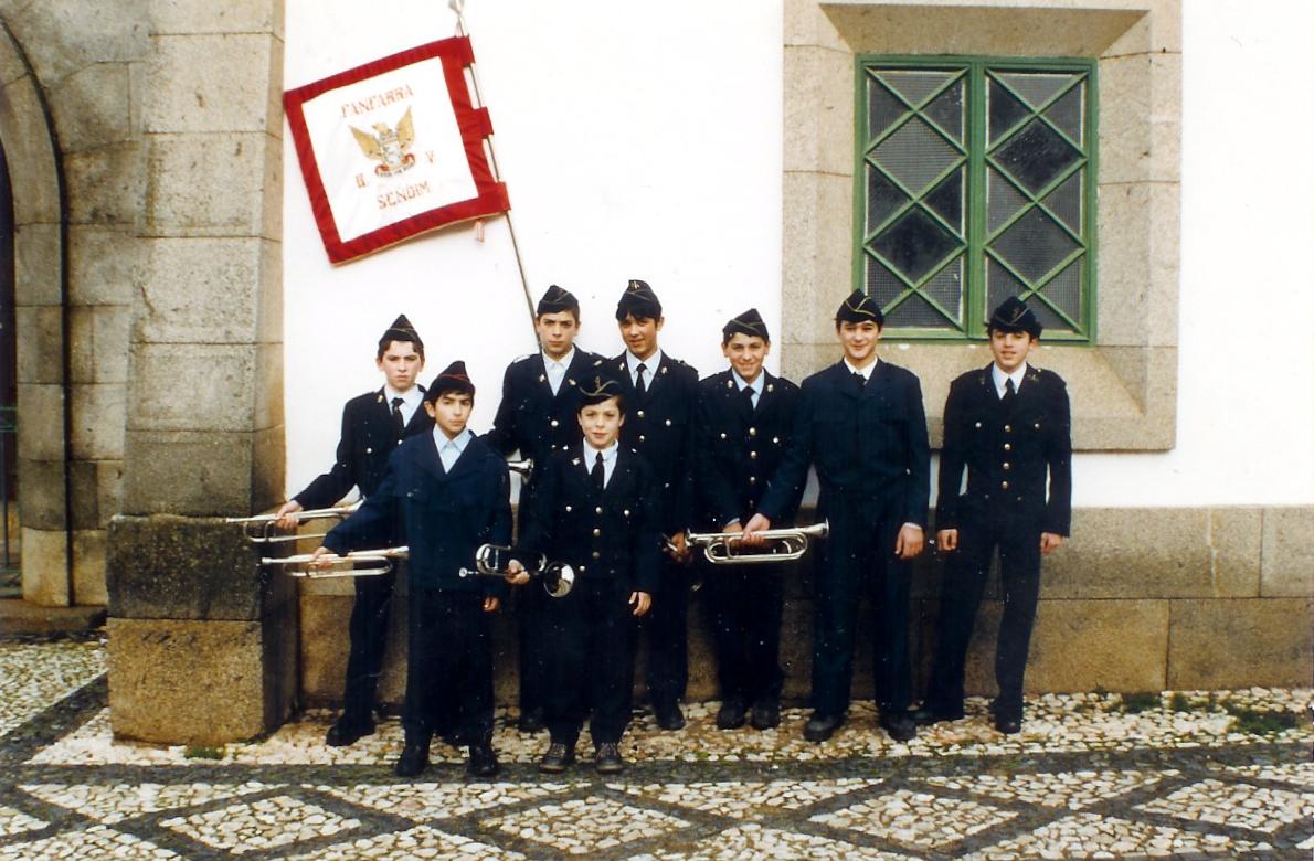 Os corneteiros da Fanfarra dos B.V.Sendim