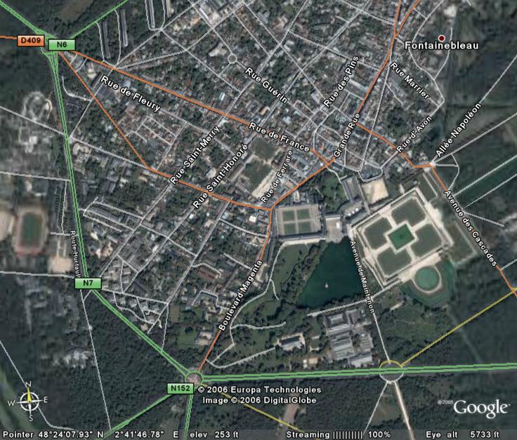 Uma terra que nos diz muito.. mas que não conheço, procurem a vossa no GOOGLE EARTH, Avon, Melun, Paris etc…